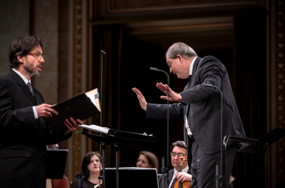 György Vashegyi with the Orfeo Orchestra and the Purcell Choir at Pesti Vigadó Felvégi Andrea / Müpa