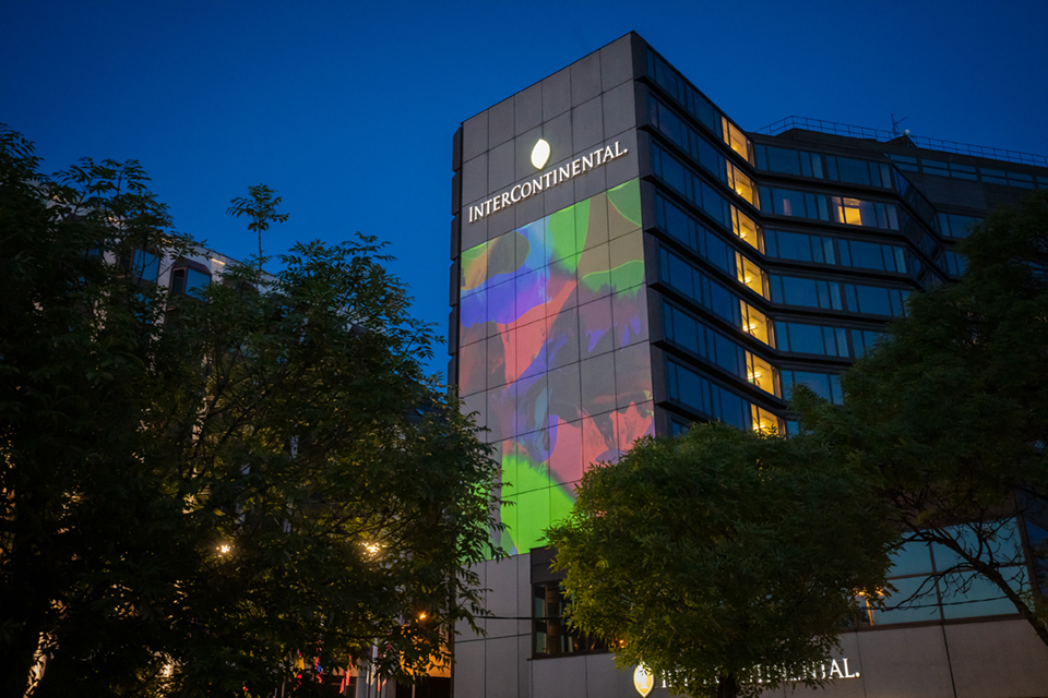 Bartók Spring Light Painting at Eötvös tér Nagy Attila / Müpa