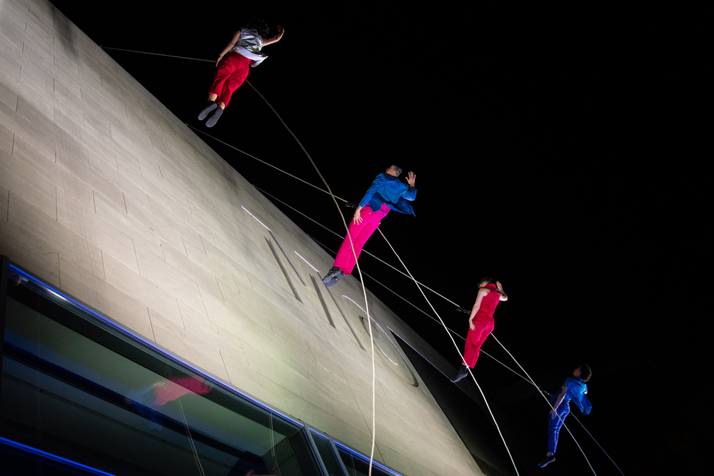 A BANDALOOP Debrecenben Jakkel Rudolf