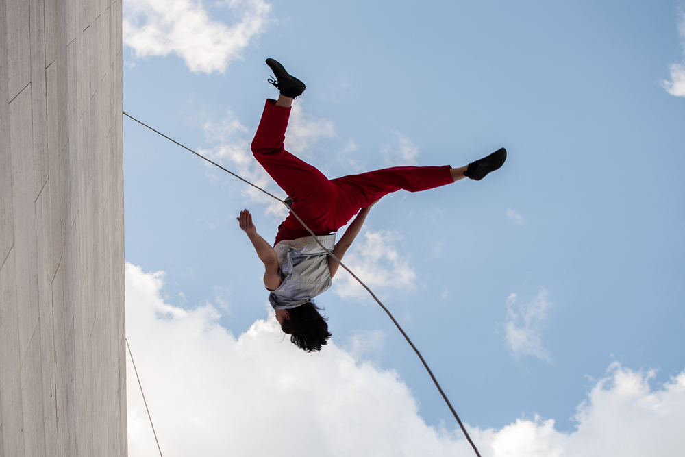 A BANDALOOP Debrecenben Jakkel Rudolf