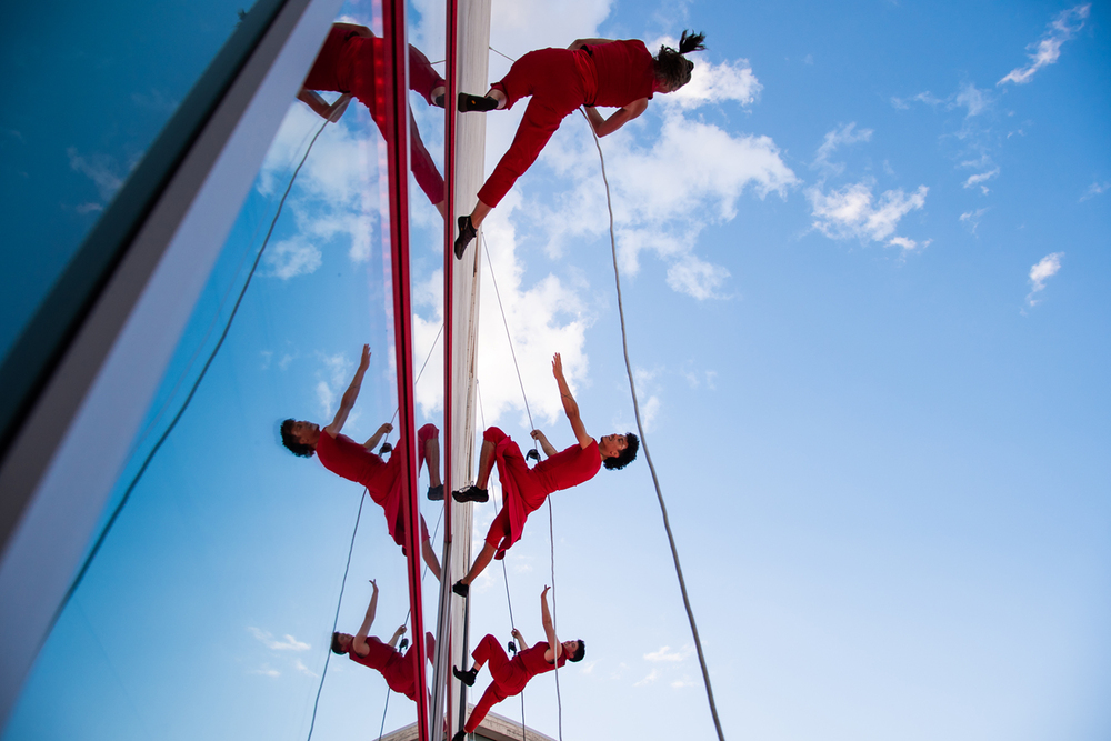 A BANDALOOP Debrecenben Jakkel Rudolf